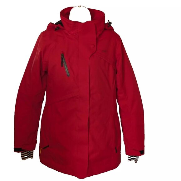 LOLË PRISTINE puffer JACKET coat Sz M / 8 - 10 HOOD WATERPROOF WINTER A REAL GEM - Picture 1 of 16